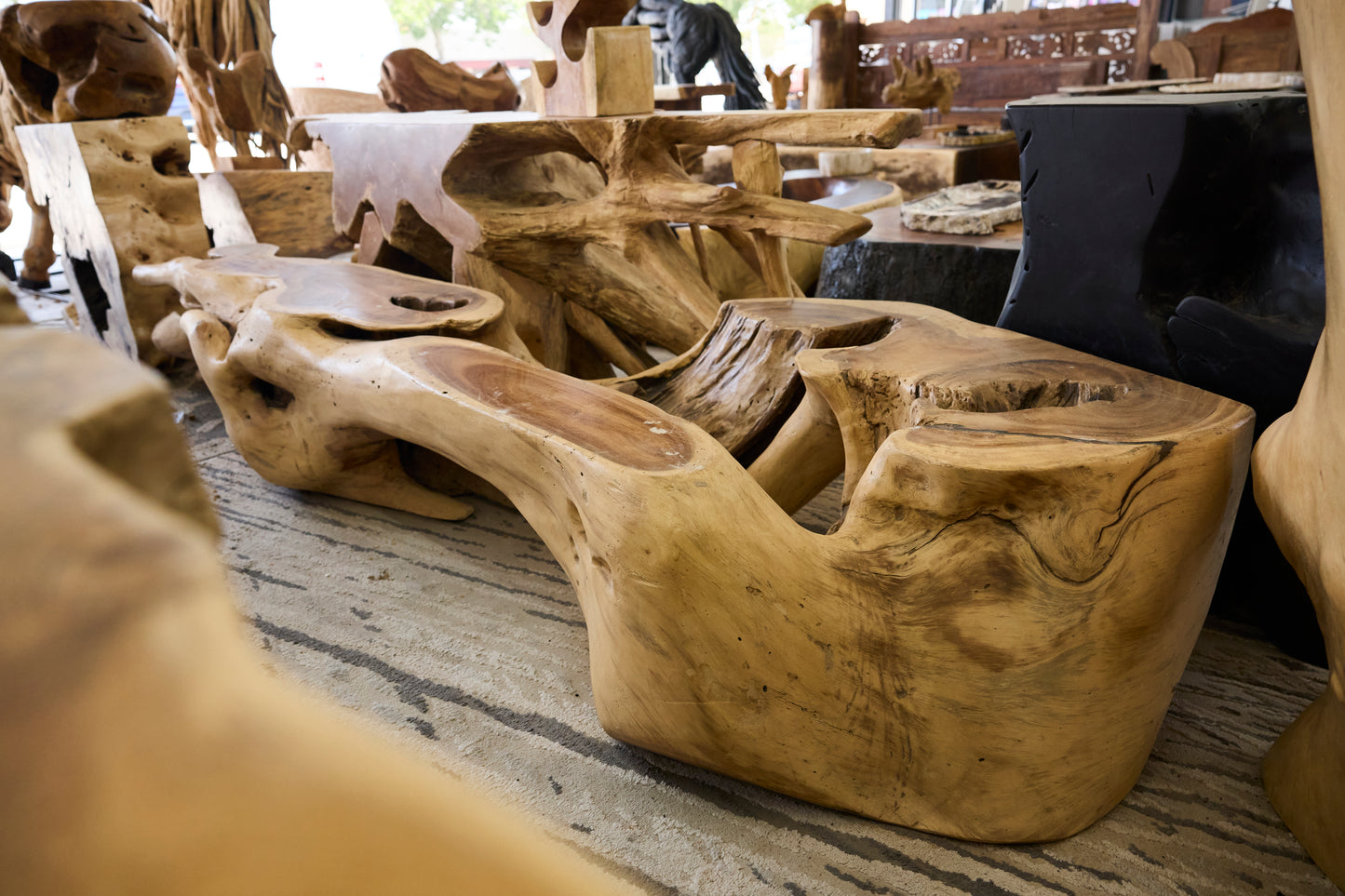 SUAR COFFEE TABLE ORGANIC PU FINISH