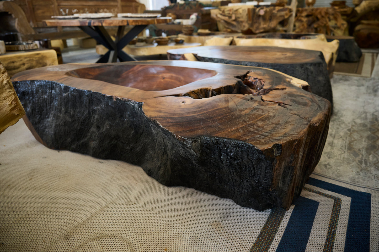 COFFEE TABLE SUAR ORGANIC STOCK WHEELS