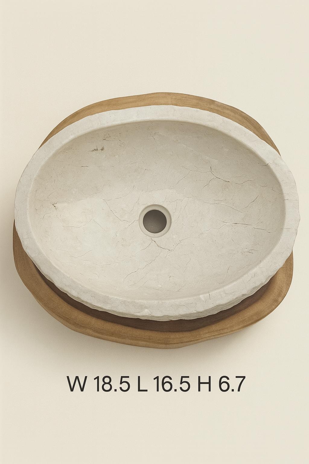 EROSI SINK MARBL WHITE
