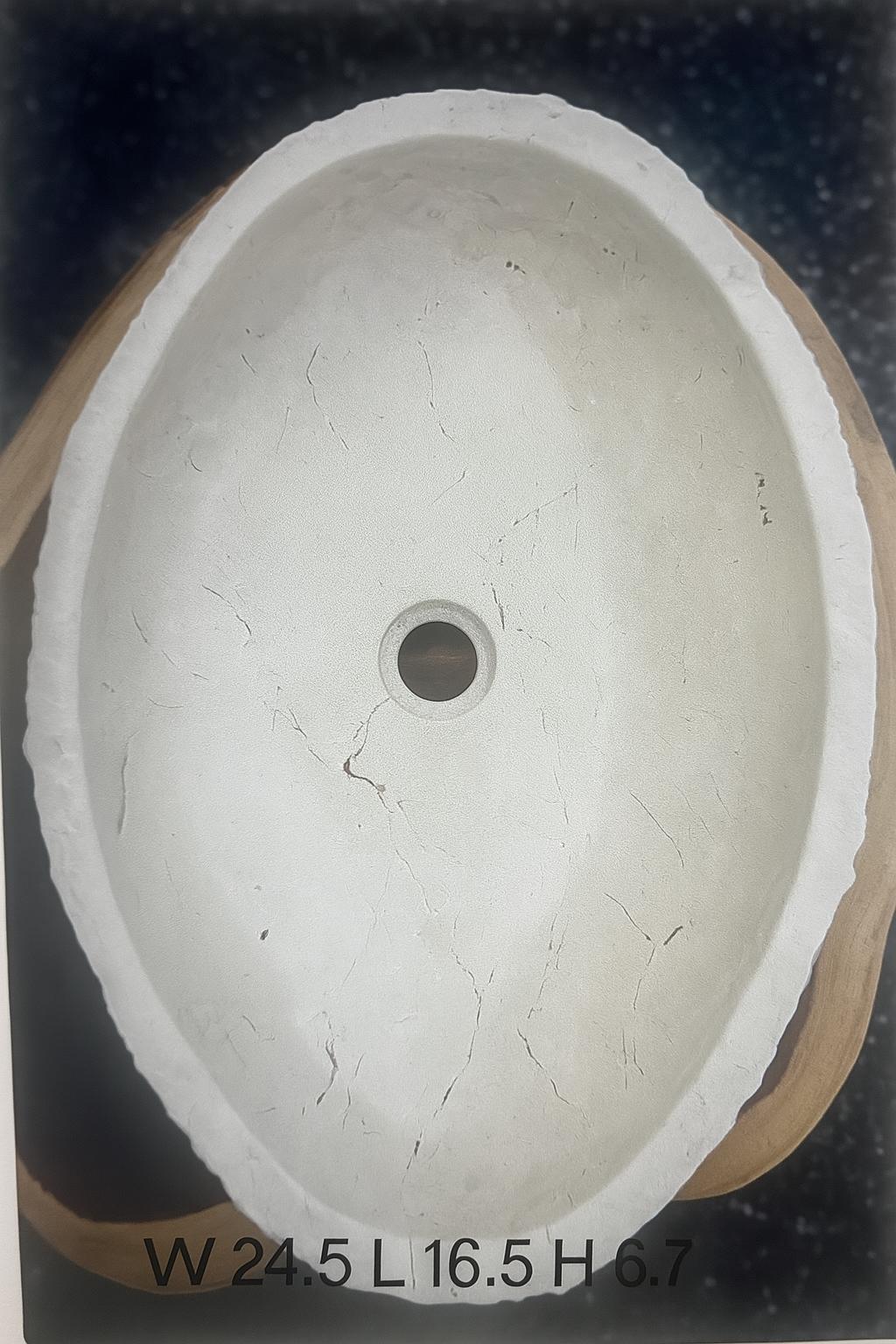 EROSI SINK MARBL WHITE