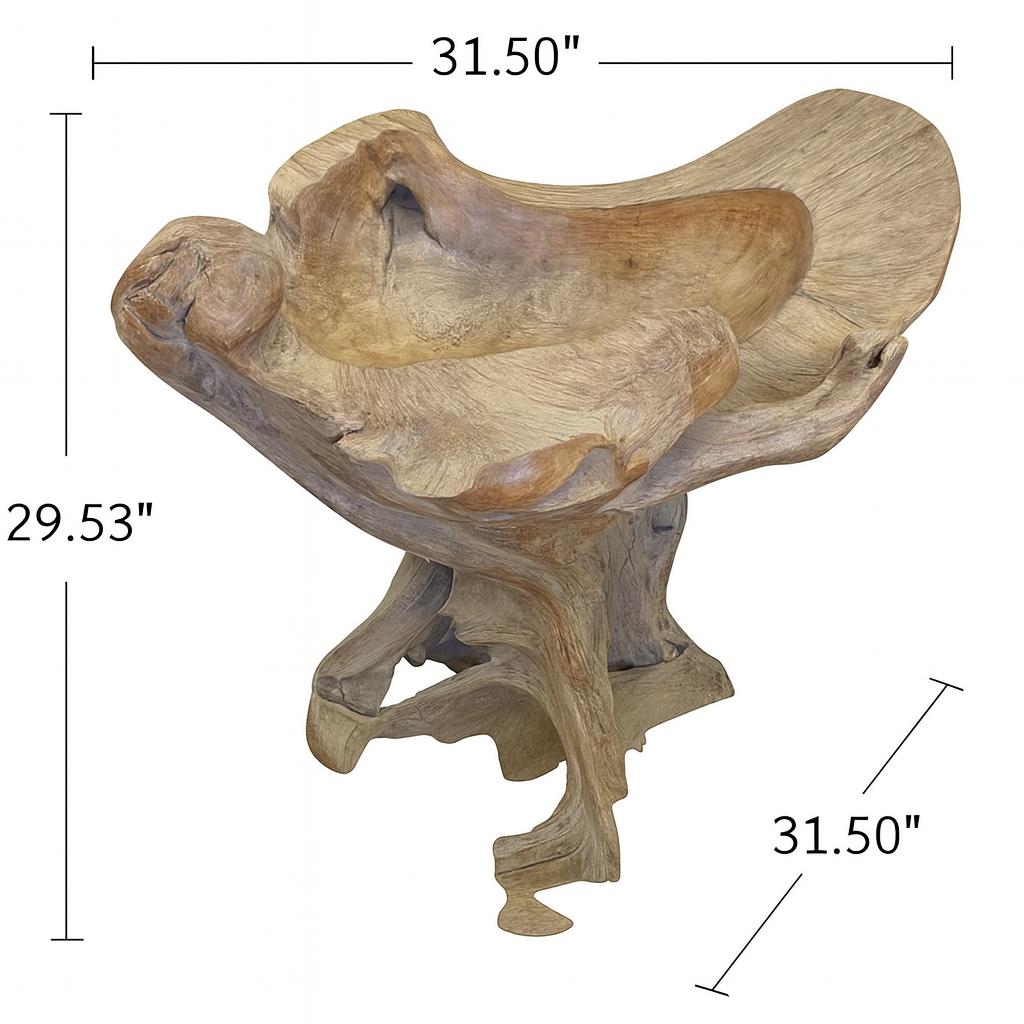 TEAK ROOT WASTAFEL STAND
