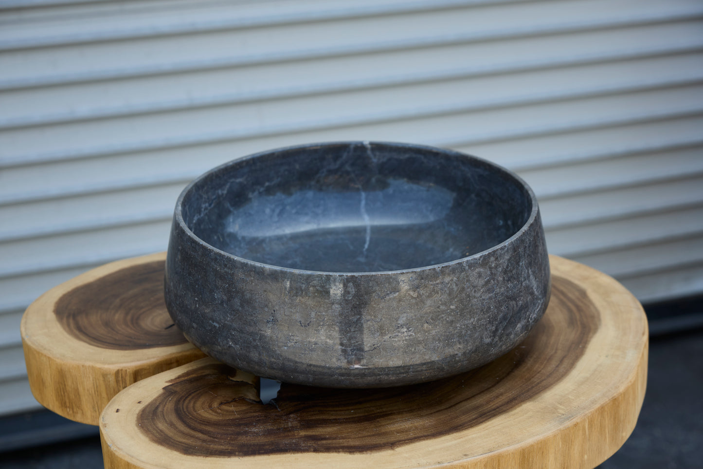 ROUND  FULL POLISH BLACK marble