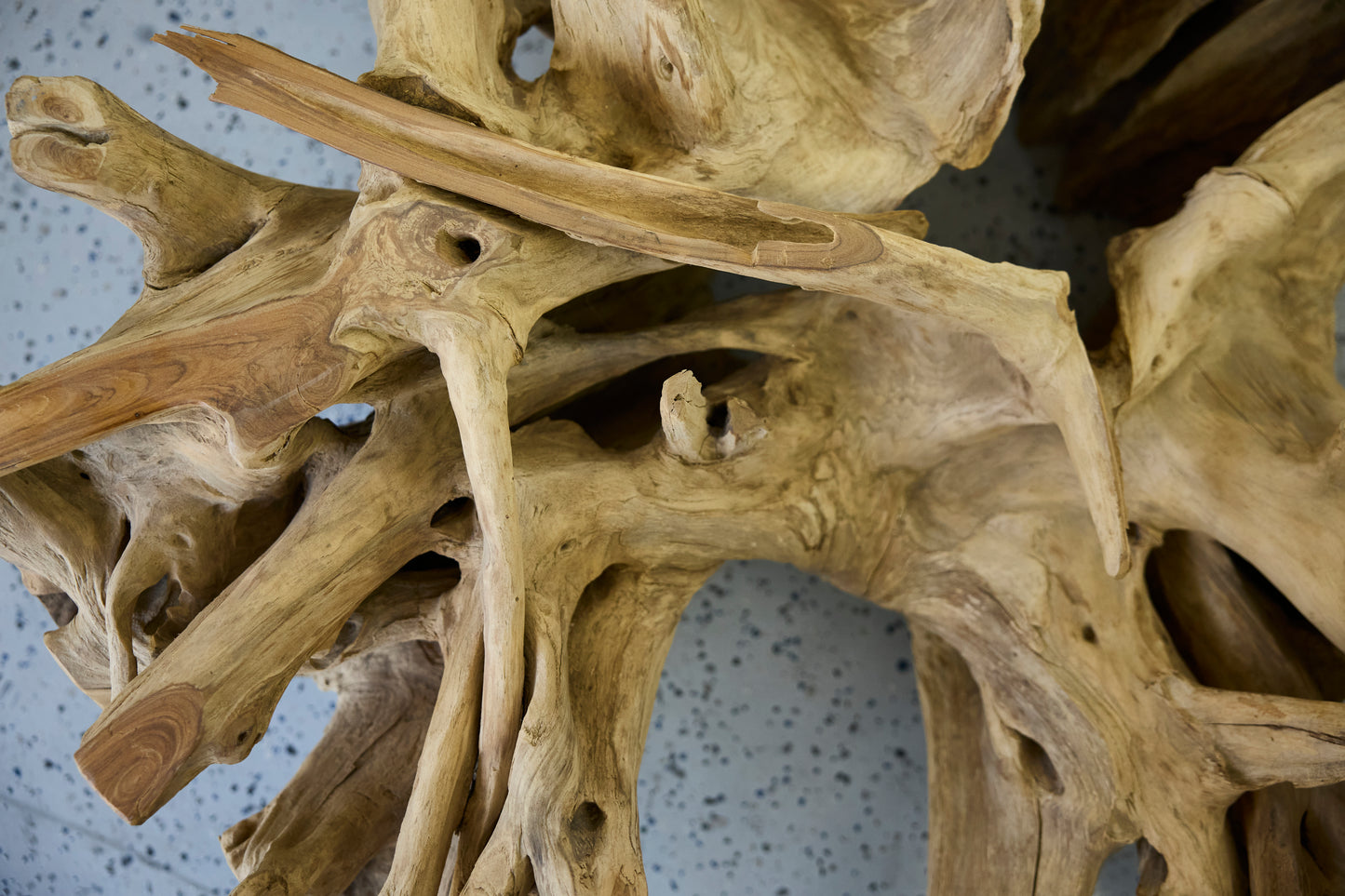 TEAK ROOT COFFEE TABLE WITHOUT GLASS