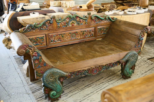 OLD BENCH KARWING  (WITH CUSSION)