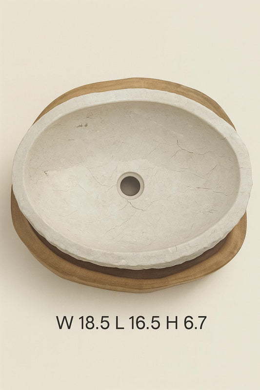 EROSI SINK MARBL WHITE