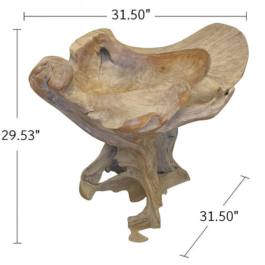 TEAK ROOT WASTAFEL STAND