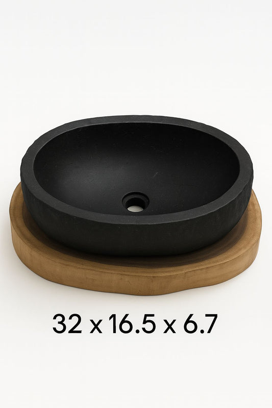 EROS SINK MARBL BLACK